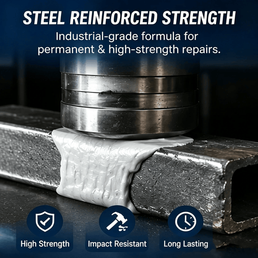 Steel-reinforced epoxy putty – durable repair for metal, wood and concrete