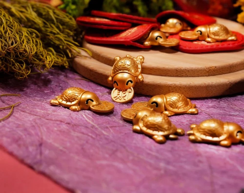 🐢2026 Golden Tortoise Pendant — Clinging to good luck 🍀 and never letting go!
