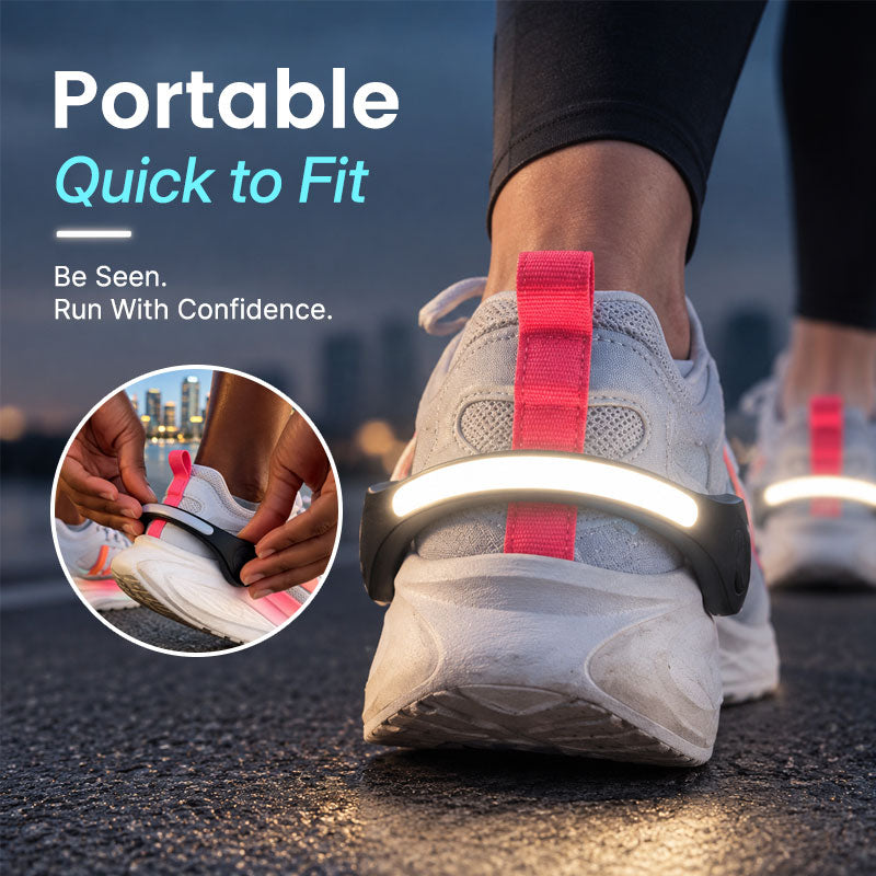 🏃‍♂️LED heel lights for shoes – Visibility lights for running and walking