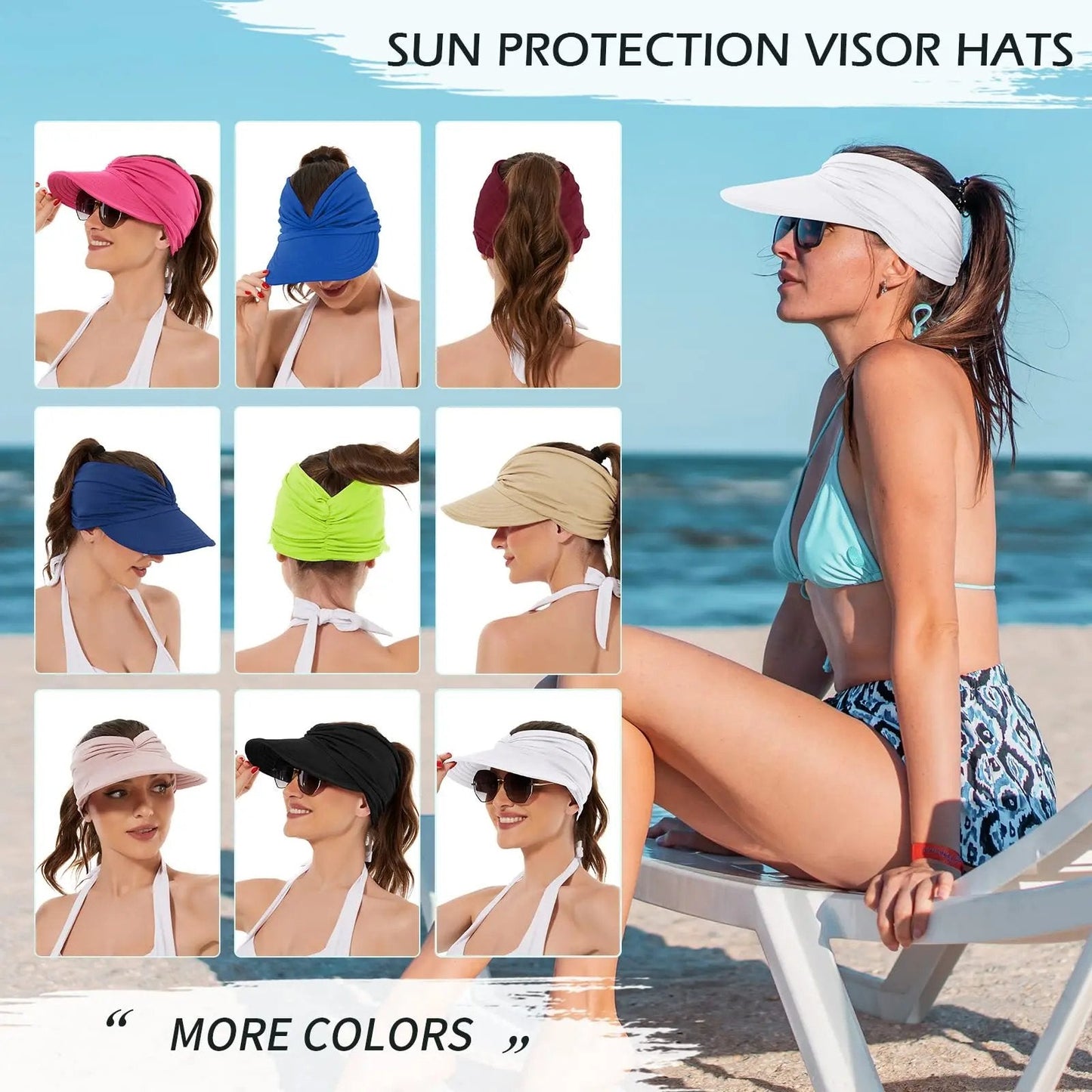 🔥Letzter Tag mit 50 % Rabatt – Damen-Sonnenhut mit UV-Schutz UPF 50+