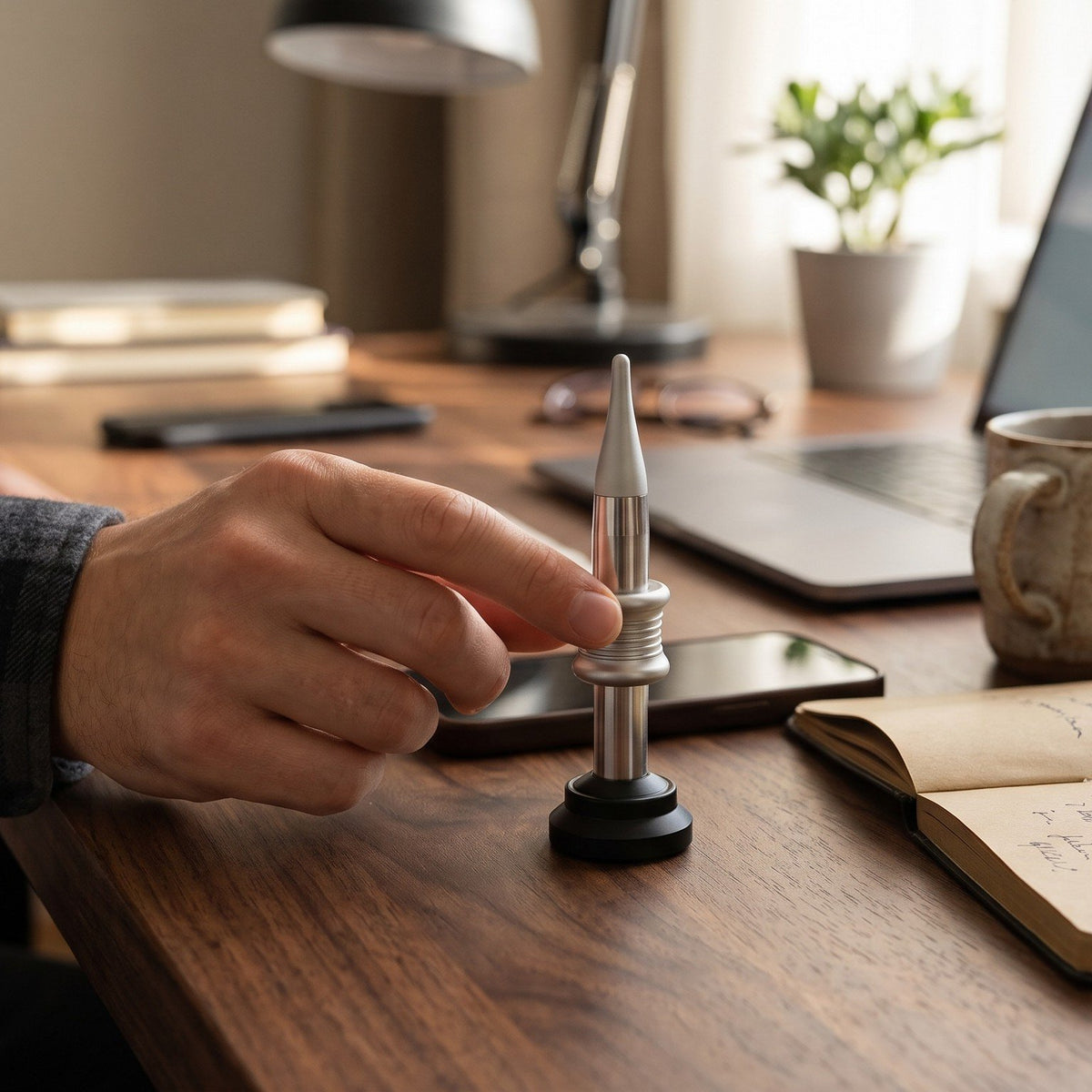 BUY 1 GET 1 FREE 🎉Say Goodbye to Desk Stress! 👋Kinetic Desk toy That Performs Impossible Landing