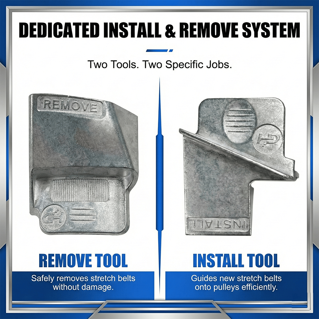 Metal Stretch Belt Remover Installer Tool Set