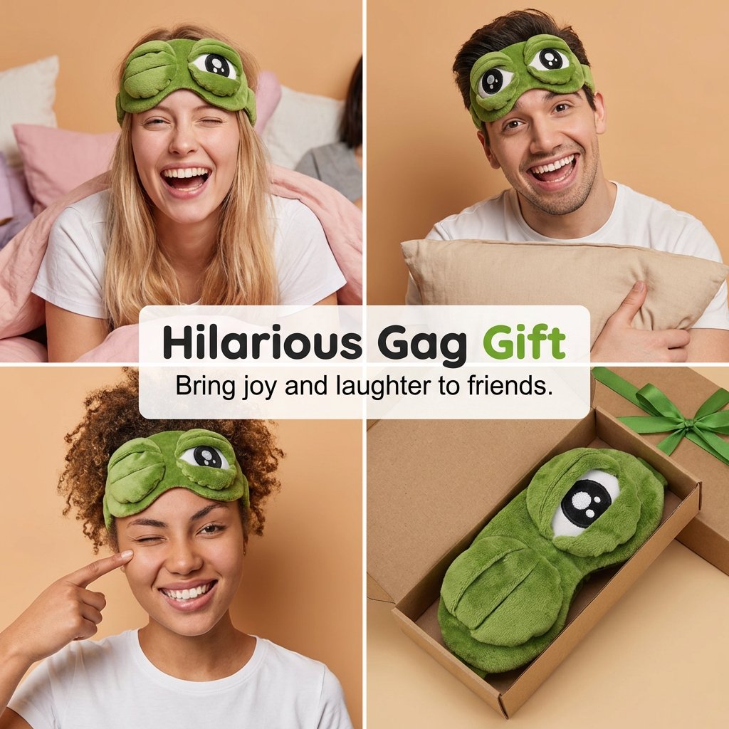 🔥Heißer Sale 49% RABATT✨ Niedliche 3D-Frosch-Schlafmaske🐸