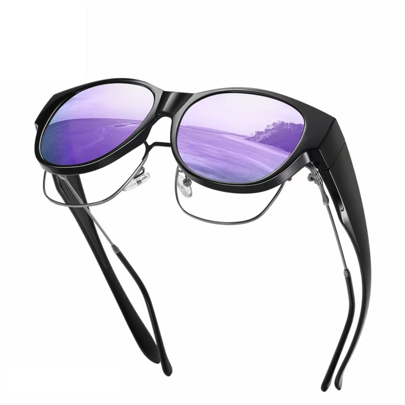 🕶 Neue XL-Cat-Eye-Sonnenbrille mit polarisierenden Gläsern und UV400-Schut