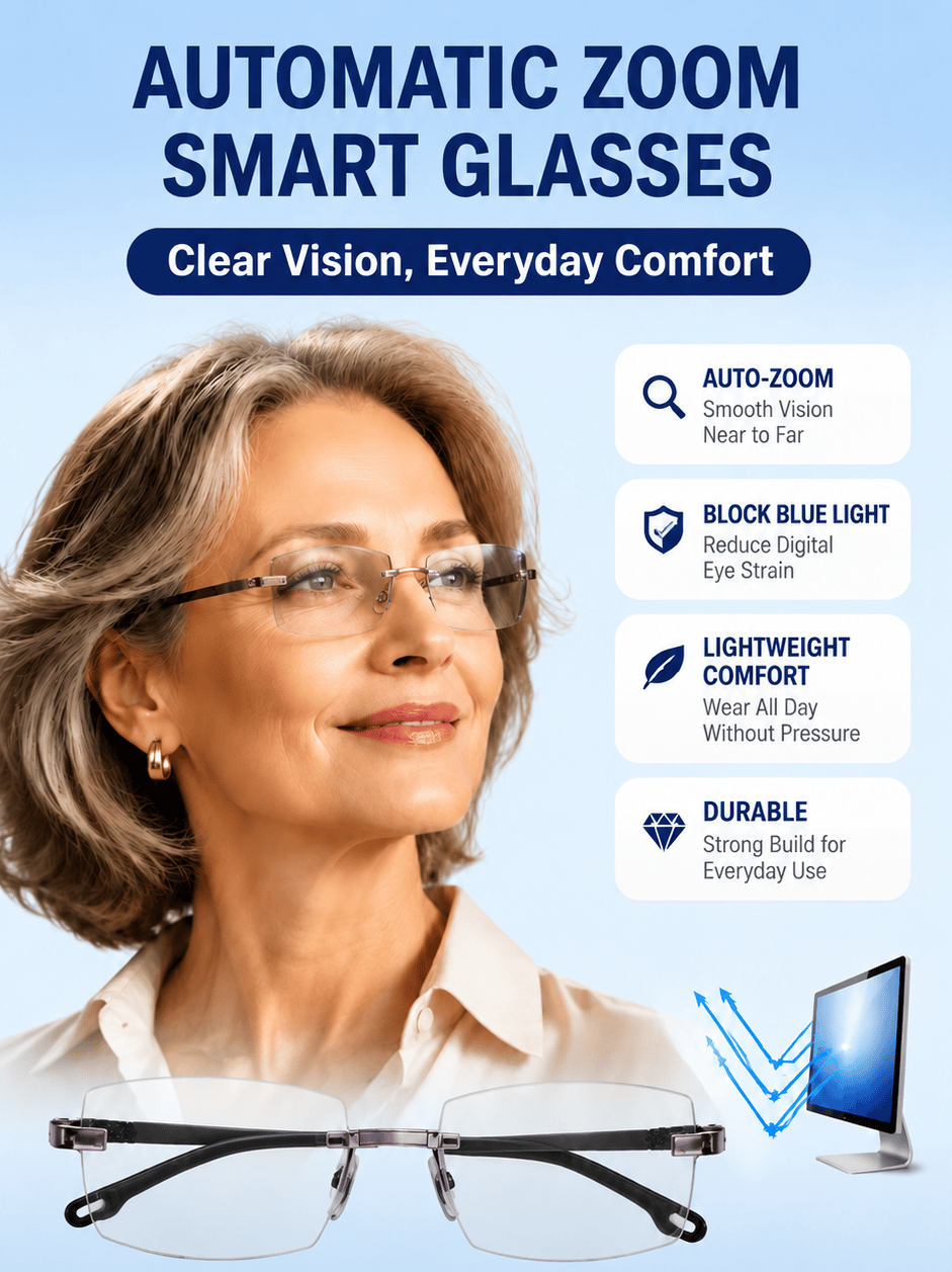 [Regain Your Youthful Vision] Smart Diamond‐Cut Reading Glasses 🔍