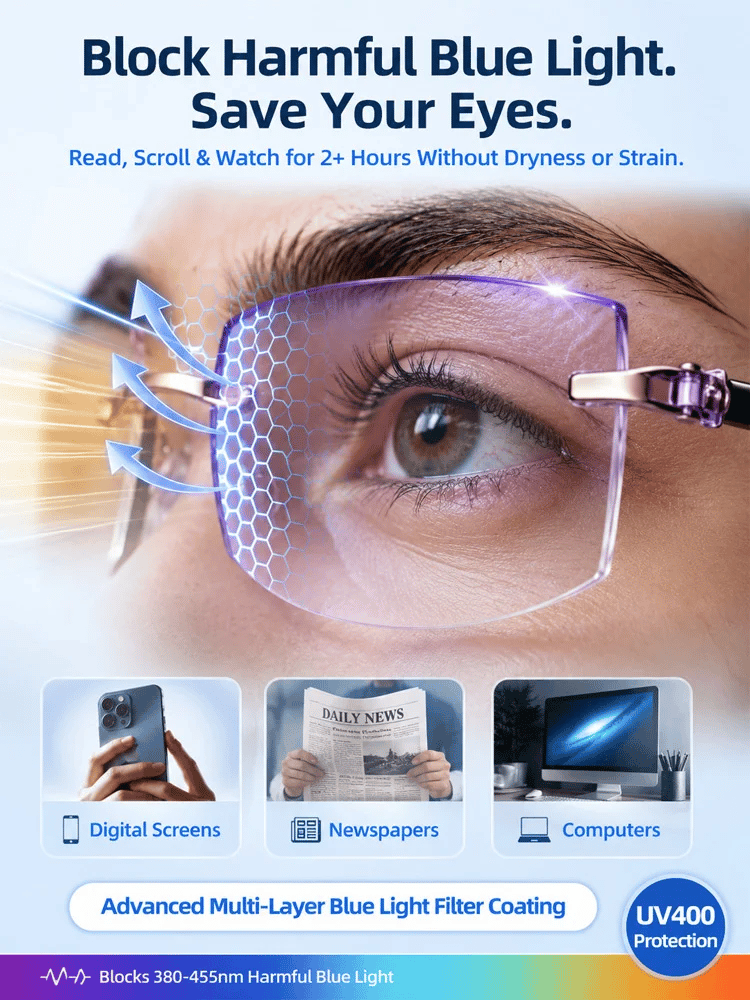 [Regain Your Youthful Vision] Smart Diamond‐Cut Reading Glasses 🔍