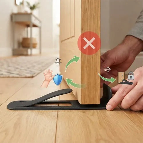 🔥🚪Buy 1, get 1 free – extra-thick, non-slip door stop that easily keeps the door in place