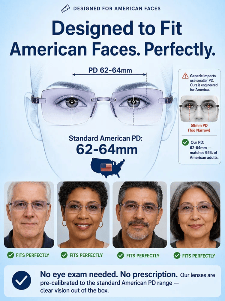 [Regain Your Youthful Vision] Smart Diamond‐Cut Reading Glasses 🔍