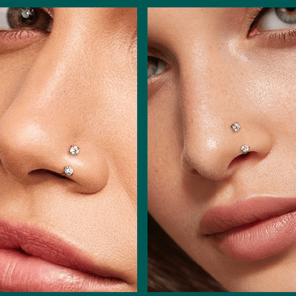 💎Hufeisenförmiger Nasenring – innenverschraubt und komfortabe