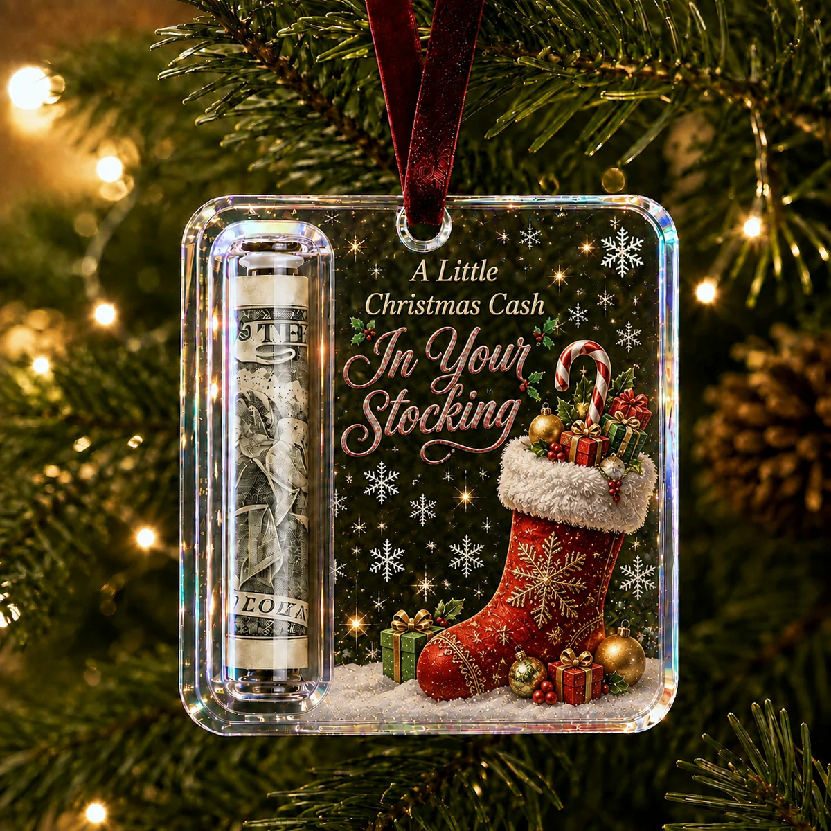💵🎄 Christmas present money holder – Turn your money into a Christmas surprise