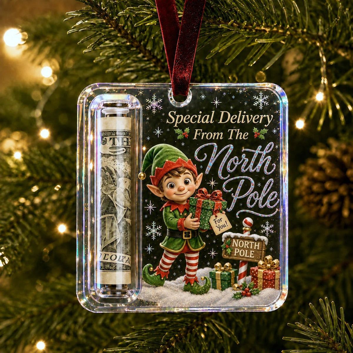 💵🎄 Christmas present money holder – Turn your money into a Christmas surprise