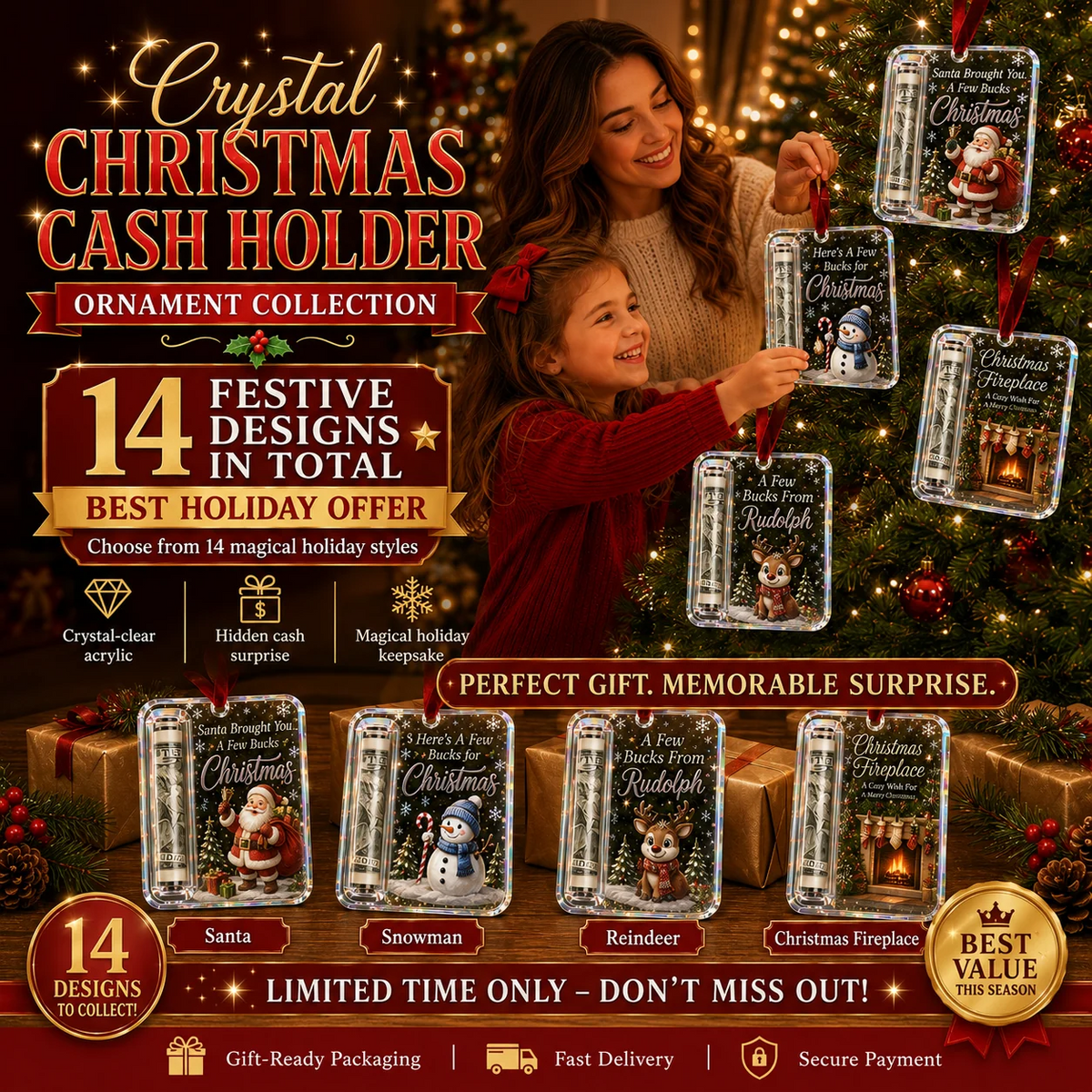 💵🎄 Christmas present money holder – Turn your money into a Christmas surprise