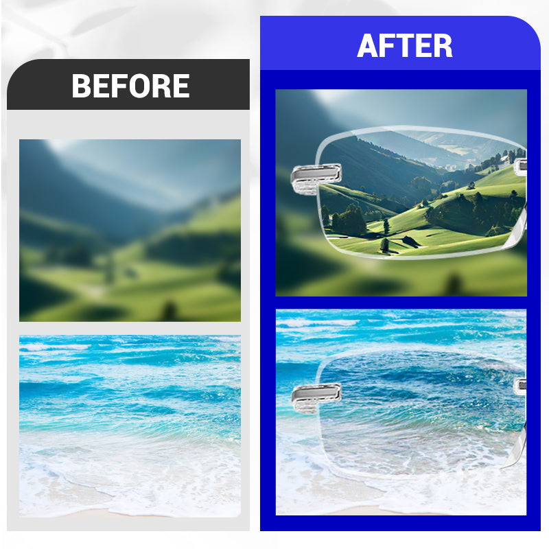 🔥Buy two get one free🔥Stylish reading glasses with autofocus｜Blue light filter · All-day comfort and crystal-clear vision
