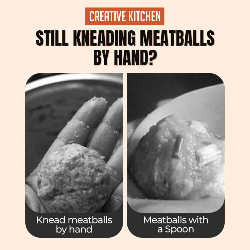 🎁 Buy one, get one free! 🔥 Creative 3-in-1 meatball mould – make three perfect meatballs at once – no need to get your hands dirty – a kitchen essential!