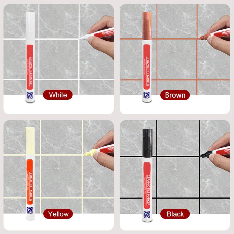 ✏️Mold-resistant and waterproof grout pen for ceramic tiles