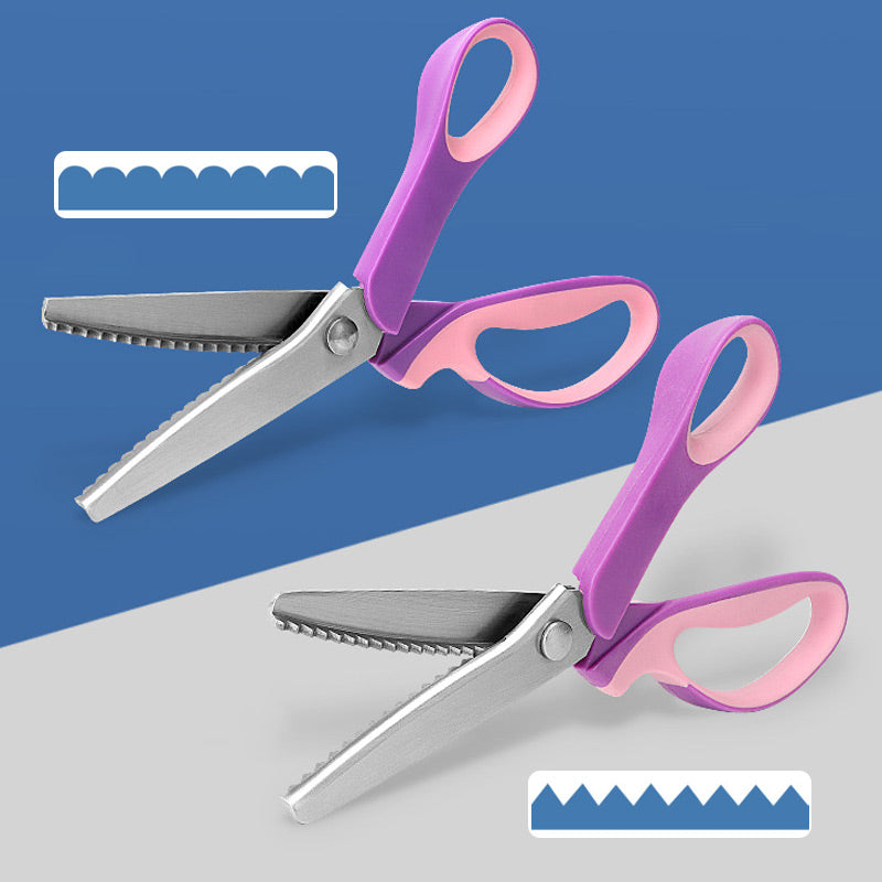 ✂️🧵Multi-functional stainless steel triangular serrated scissors