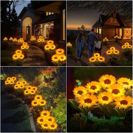 🌻☀️ Waterproof Solar Lights – Realistic petals, weatherproof (IP65) and automatically light up for 8–12 hours ☀️🌻