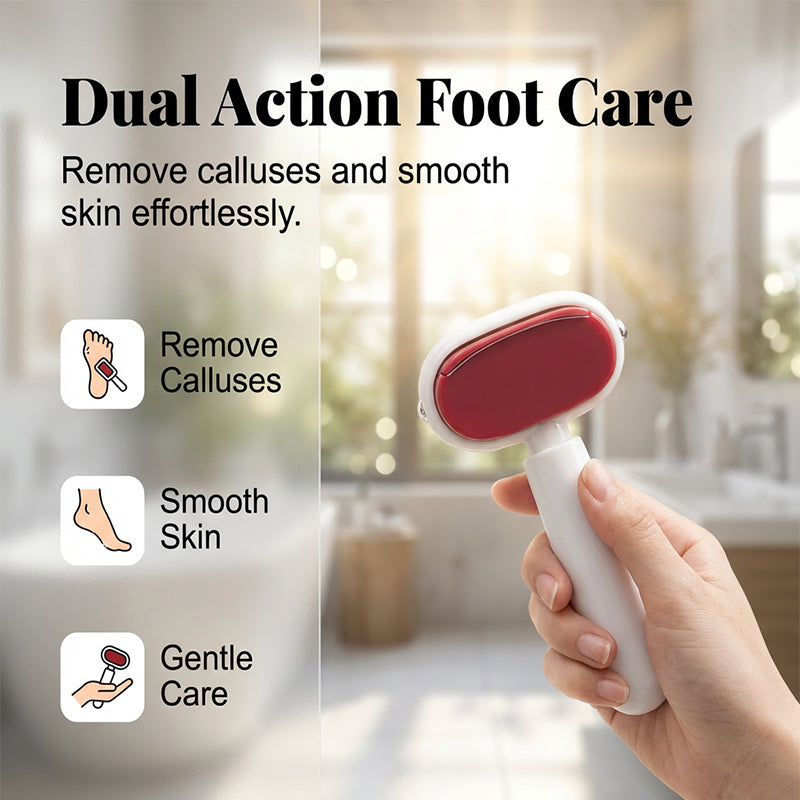 🏆Final Clearance Sale – Save 49% 🔥 Double-sided foot scrubber, removes calluses