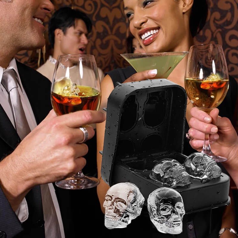 💀Eiswürfelform in Totenkopffor