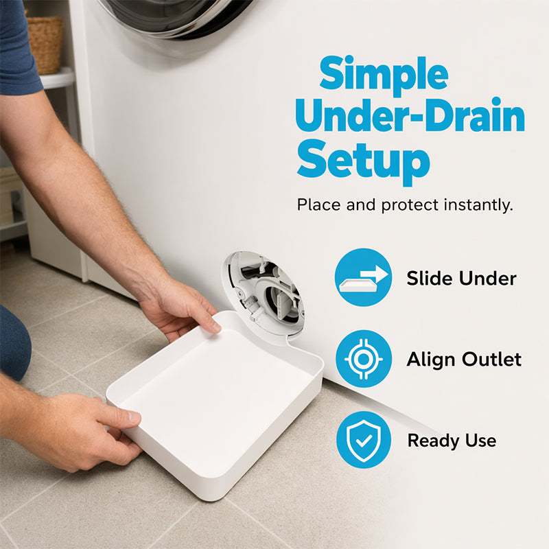 🎁✨Universal drip tray for front-loading washing machines