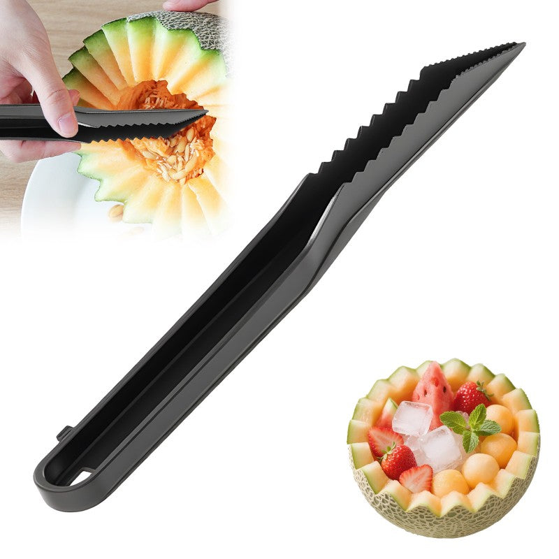 Spiral and V-tool duo for fruit decoration