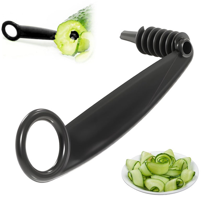 Spiral and V-tool duo for fruit decoration