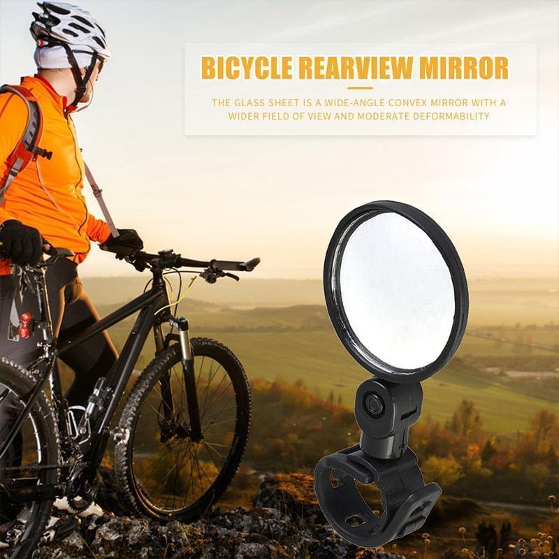 360-degree rotating rearview mirror🚴‍♂️🔎