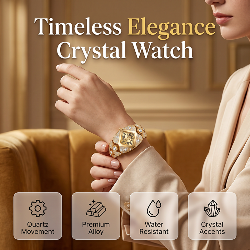 📢⏰50% off!! 💎Elegant women’s quartz watch with a bracelet strap