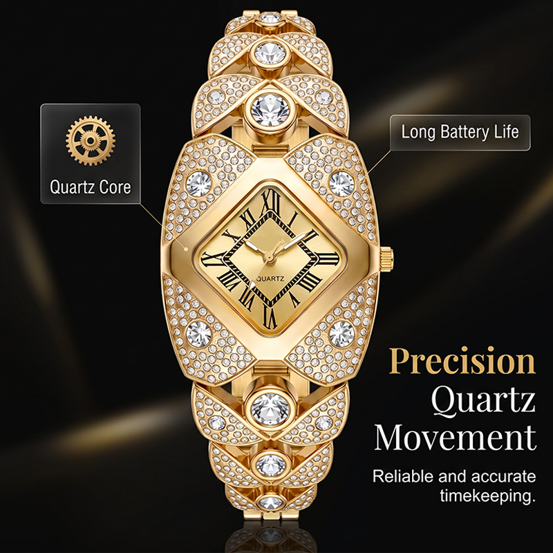 📢⏰50% off!! 💎Elegant women’s quartz watch with a bracelet strap